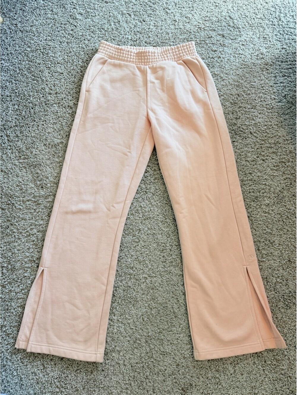 PACT Blush Posey Pink Courtside Organic Fleece Sweatpants Size S Sustainable